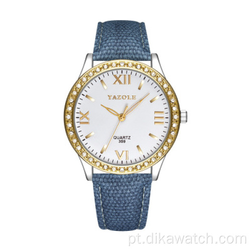 YAZOLE 359 requintado feminino relógio marca de luxo quartzo feminino relógio de pulso moda relógio casual feminino presente